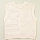  Madelyn Cable Knit Dolman Armholes Sweater Tank