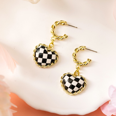 Madelynn Twisted Hoop Stud Earrings