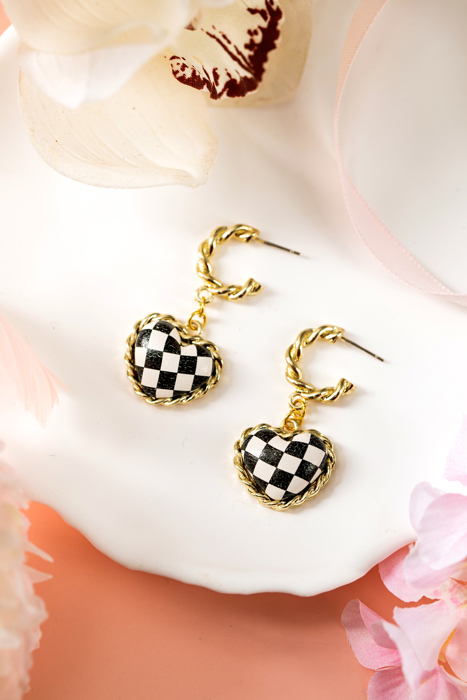 Madelynn Twisted Hoop Stud Earrings