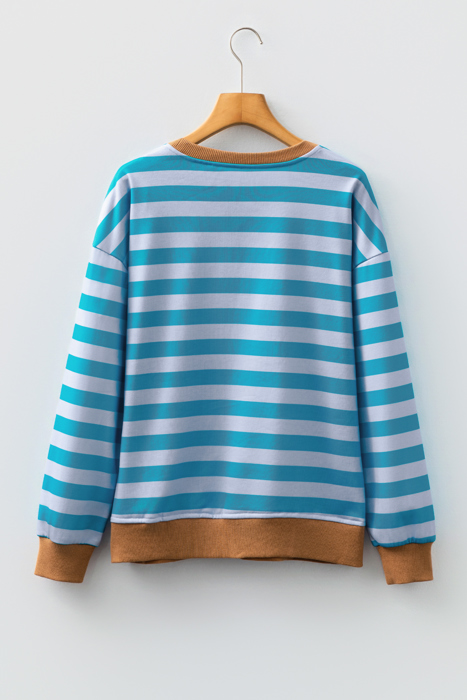 Madiena Trim Drop Shoulder Sweatshirt