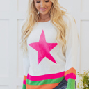  Madilynn Edge Drop Shoulder Sweater