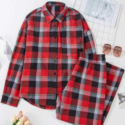 Madison Checkered Pattern Loose Shirt