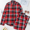 Red Small Madison Checkered Pattern Loose Shirt