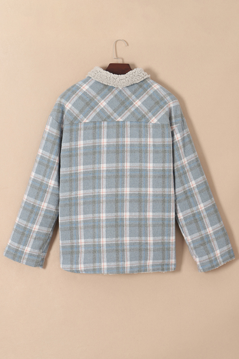 Madison Cuffs Patchwork Plaid Shirt