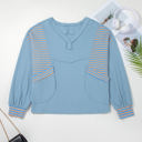 Madison Exposed Seam Waffle Baggy Pullover