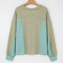  Madison Exposed Seam Waffle Baggy Pullover