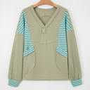 Meadow Mist Green XL Madison Exposed Seam Waffle Baggy Pullover