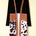  Madison Patchwork Open Front Cardigan