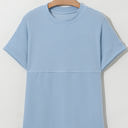 Madison Plain Corded Knit Mock Neck Top