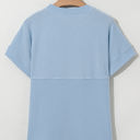  Madison Plain Corded Knit Mock Neck Top