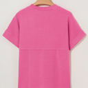  Madison Plain Corded Knit Mock Neck Top