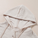  Madison Textured Drawstring Henley Hoodie