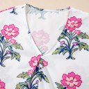  Mae Knot Bubble Sleeve Blouse