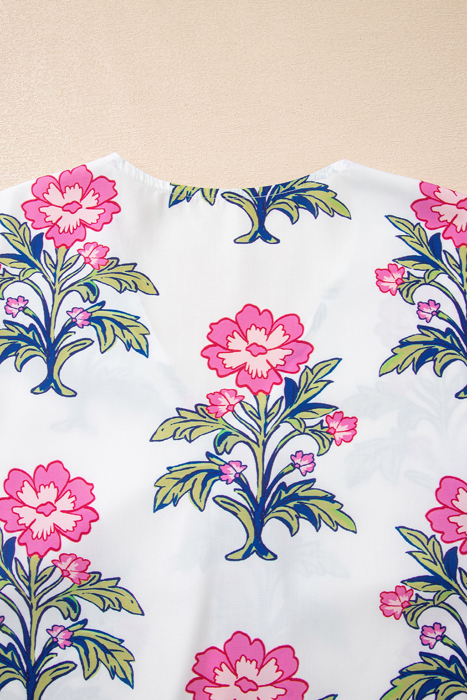 Mae Knot Bubble Sleeve Blouse