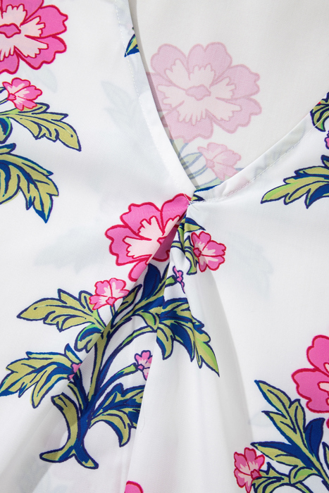 Mae Knot Bubble Sleeve Blouse