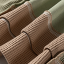  Maelynn Waffle Patchwork Oversize Sweatshirt