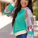  Maeve Sleeve Raglan top Long Sleeve Top