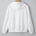  Magnolia Cable Lattice Texture Kangaroo Pocket Hoodie