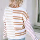  Magnolia Stripe Slouchy Sweater