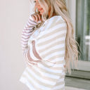  Magnolia Stripe Slouchy Sweater