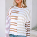  Magnolia Stripe Slouchy Sweater