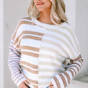  Magnolia Stripe Slouchy Sweater