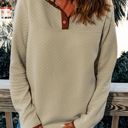  Maisie Binding Snap Geometric Pullover