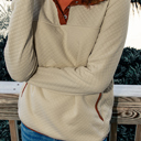  Maisie Binding Snap Geometric Pullover