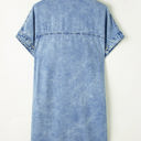  Makayla Loose Medium Wash Chambray Dress