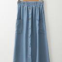 Beau Blue Small Makayla Waist Side Maxi Skirt