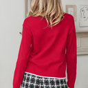  Malaysia accent Holiday Cropped Sweater