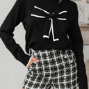  Malaysia accent Holiday Cropped Sweater