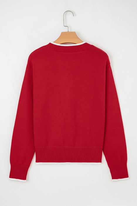 Malaysia accent Holiday Cropped Sweater