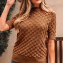  Malaysia Ribbed Short Sleeve Sweater