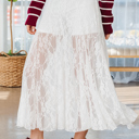  Maliyah Lace Flowy Maxi Skirt