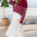  Maliyah Lace Flowy Maxi Skirt