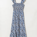  Malka Boho Smocked High Waist Maxi Dress