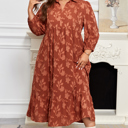  Mallory 4 Sleeve Long PLUS Dress