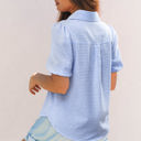  Mandy Gingham Short Puff Sleeve Button Up Top