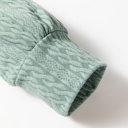  Mandy Textured Drawstring Hooded Long Sleeve Top