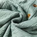  Mandy Textured Drawstring Hooded Long Sleeve Top