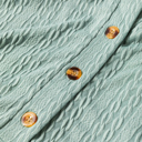  Mandy Textured Drawstring Hooded Long Sleeve Top