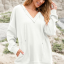  Mara Shoulder Exposed Seam Hoodie