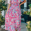  Mara V Neck Floral Dress