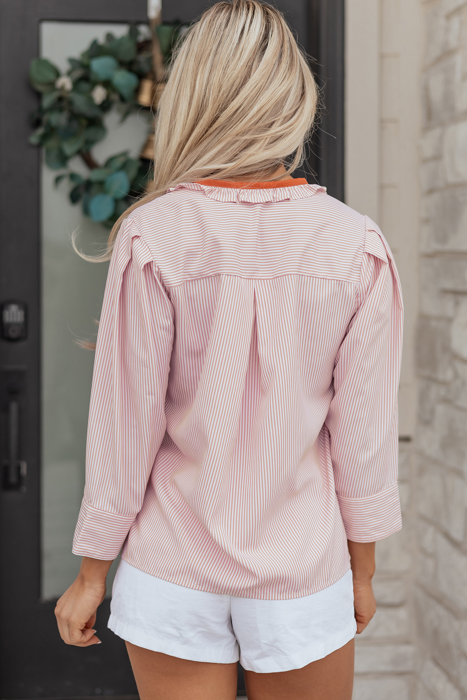 Maren Frilled Collar Down Shirt