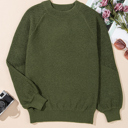 Green Medium Maren Raglan Sleeve Pullover Sweater