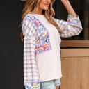  Margaret Ricrac Trim Floral Blouse