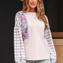  Margaret Ricrac Trim Floral Blouse