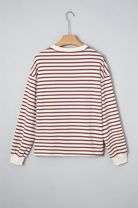 Margaret Sleeve Henley top Long Sleeve Top