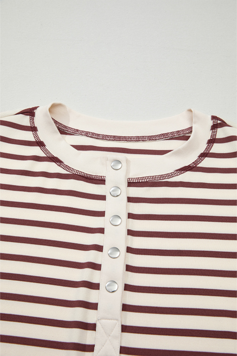 Margaret Sleeve Henley top Long Sleeve Top